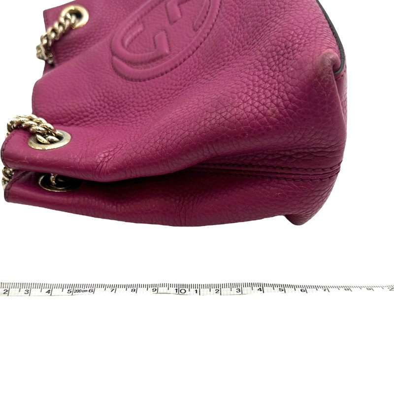 【美收精品】GUCCI 桃紅流蘇肩背包 B-793【隔月月中將轉賣至日本 上架期限30天】-18