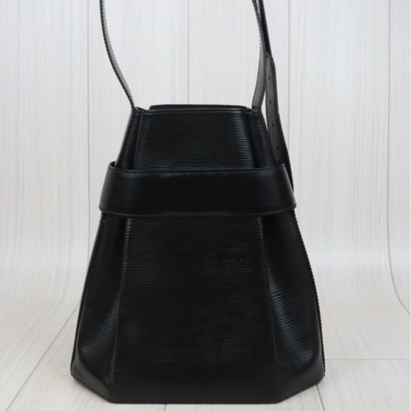 「JL精品代購」9新 LV 水波紋 黑色八角肩背包-2