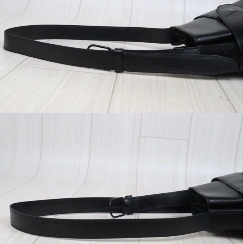 「JL精品代購」9新 LV 水波紋 黑色八角肩背包-5