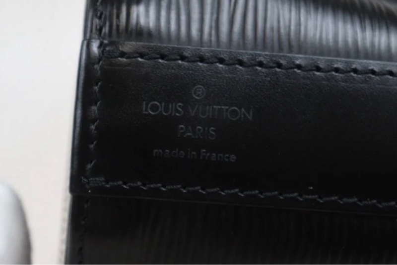 「JL精品代購」9新 LV 水波紋 黑色八角肩背包-9