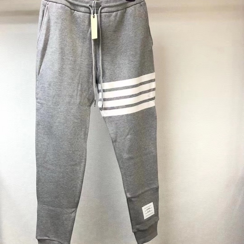 促銷品 Thom Browne 女款 灰色 四道槓 運動褲 #38 40 碼-0