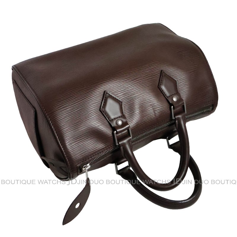 金鐸精品~2482 LOUIS VUUTTON LV 路易威登 M5902D 咖啡色皮革Epi水波紋speedy30波士頓手提包-3