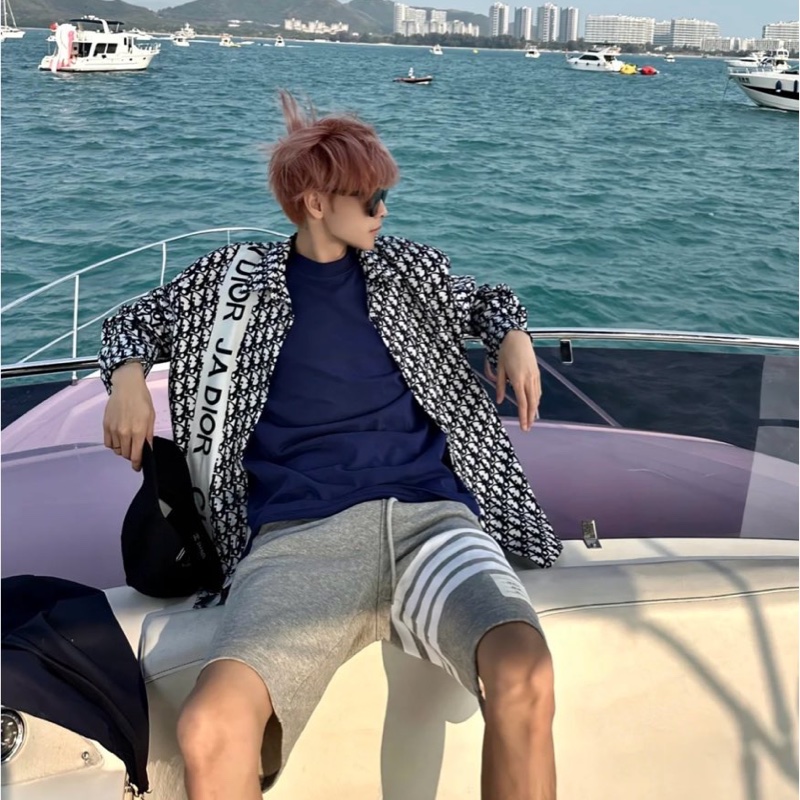 Thom Browne 男款  四道槓 休閒短褲 #3 4 5  碼-2