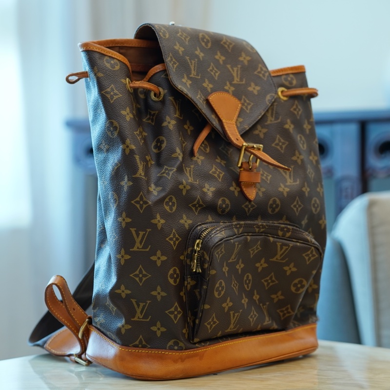 【二手精品】Louis Vuitton Monogram Montsouris GM 大號後背包 M51135 經典款(停產)-1