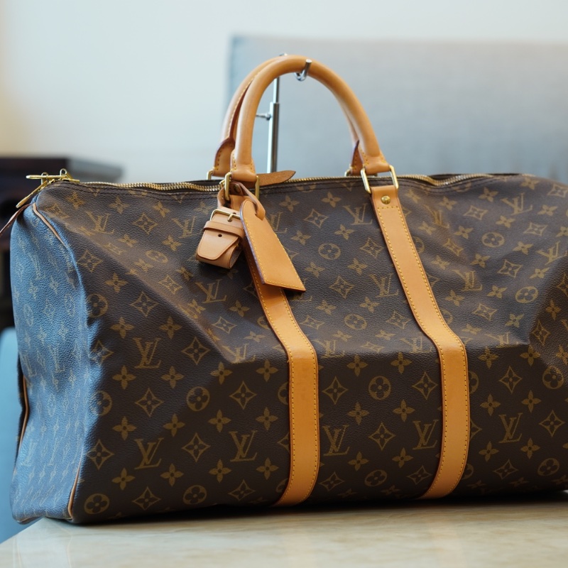 【二手精品】Louis Vuitton Monogram Keepall 50 經典旅行袋 M41426(附鎖頭鑰匙、吊牌)-2