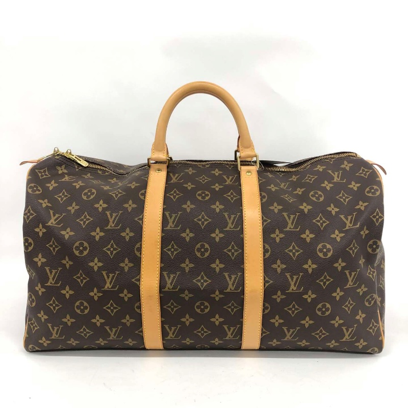 【二手精品】Louis Vuitton Monogram Keepall 50 經典旅行袋 M41426(附鎖頭鑰匙、吊牌)-5
