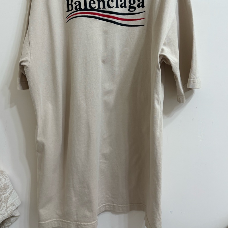 Balenciaga 奶茶色T恤-7