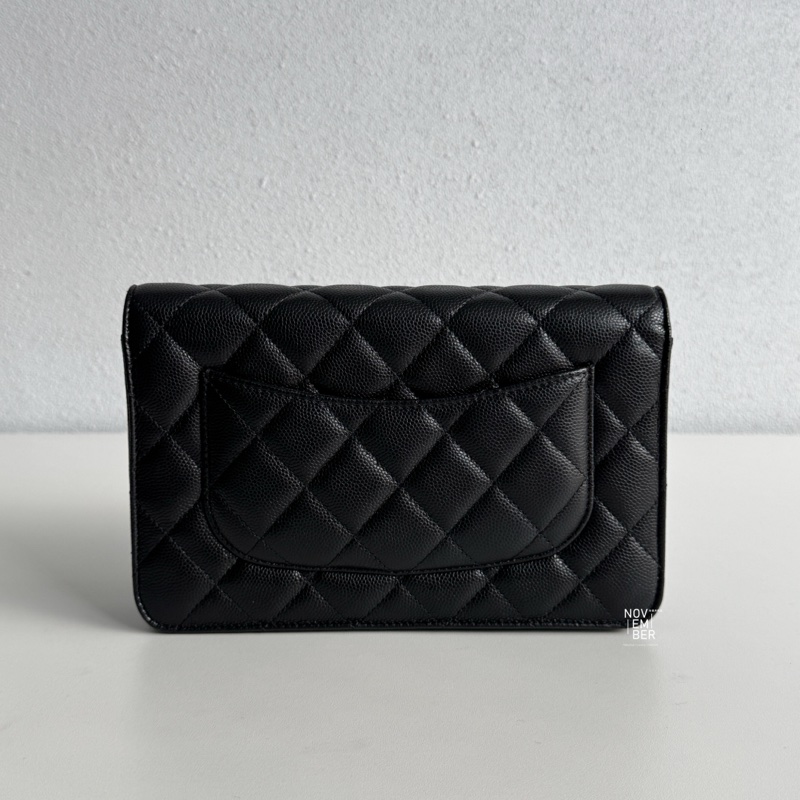 閒置全新✨全配有購證 Chanel 香奈兒 Classic 24A 發財WOC 季節款 斜背包 肩背包-4