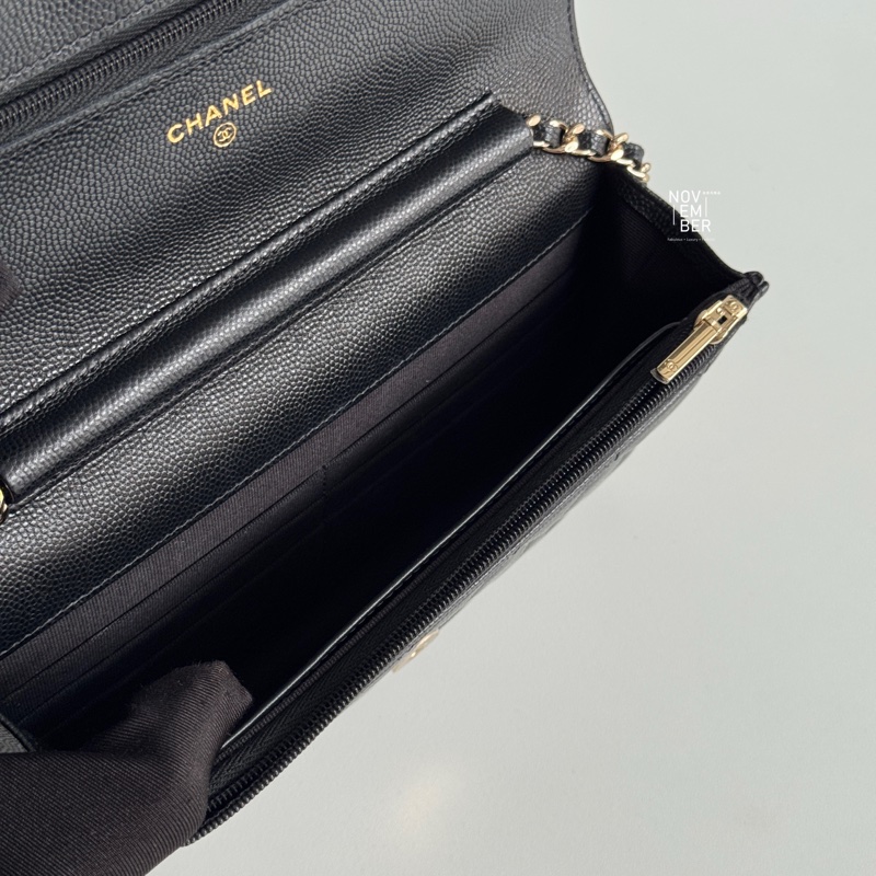 閒置全新✨全配有購證 Chanel 香奈兒 Classic 24A 發財WOC 季節款 斜背包 肩背包-8