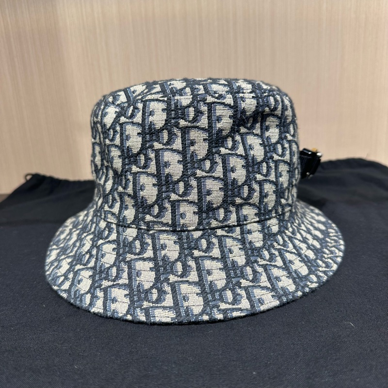 Dior迪奧印花黑扣帽子-6