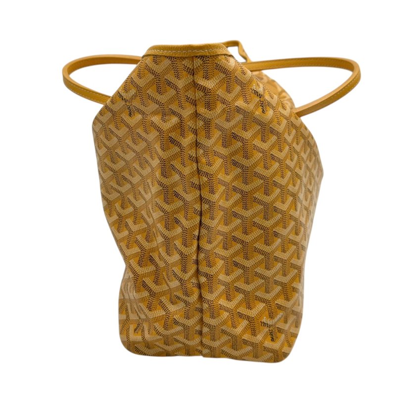 【美收精品】GOYARD 黃色老花手提袋 B-737【隔月月中將轉賣至日本 上架期限30天】-3