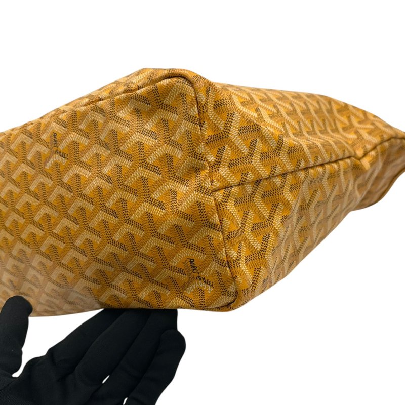 【美收精品】GOYARD 黃色老花手提袋 B-737【隔月月中將轉賣至日本 上架期限30天】-5