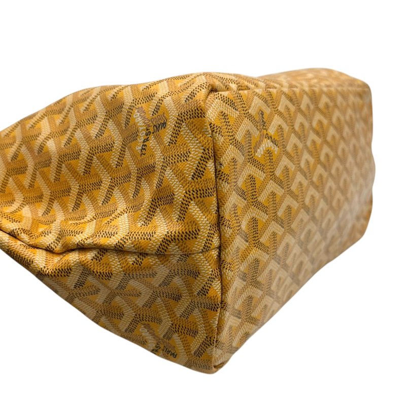 【美收精品】GOYARD 黃色老花手提袋 B-737【隔月月中將轉賣至日本 上架期限30天】-6