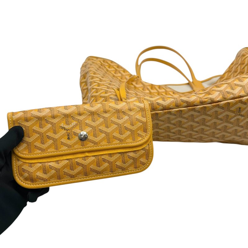 【美收精品】GOYARD 黃色老花手提袋 B-737【隔月月中將轉賣至日本 上架期限30天】-11