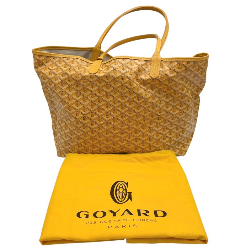 【美收精品】GOYARD 黃色老花手提袋 B-737【隔月月中將轉賣至日本 上架期限30天】-14