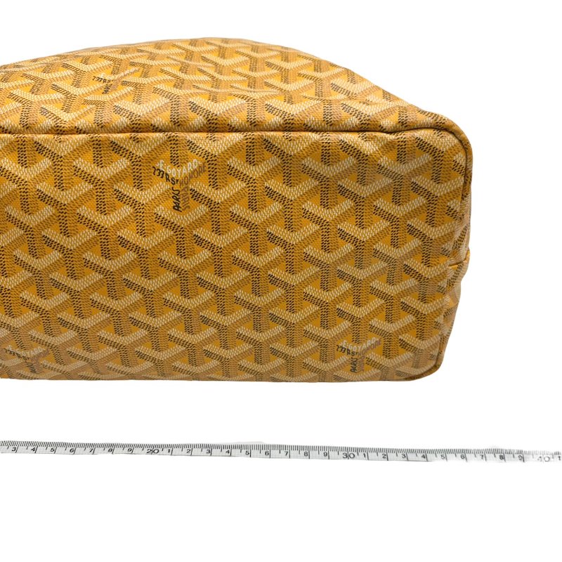 【美收精品】GOYARD 黃色老花手提袋 B-737【隔月月中將轉賣至日本 上架期限30天】-15