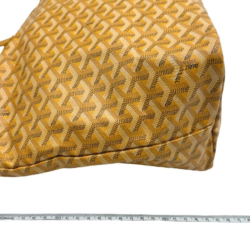 【美收精品】GOYARD 黃色老花手提袋 B-737【隔月月中將轉賣至日本 上架期限30天】-16