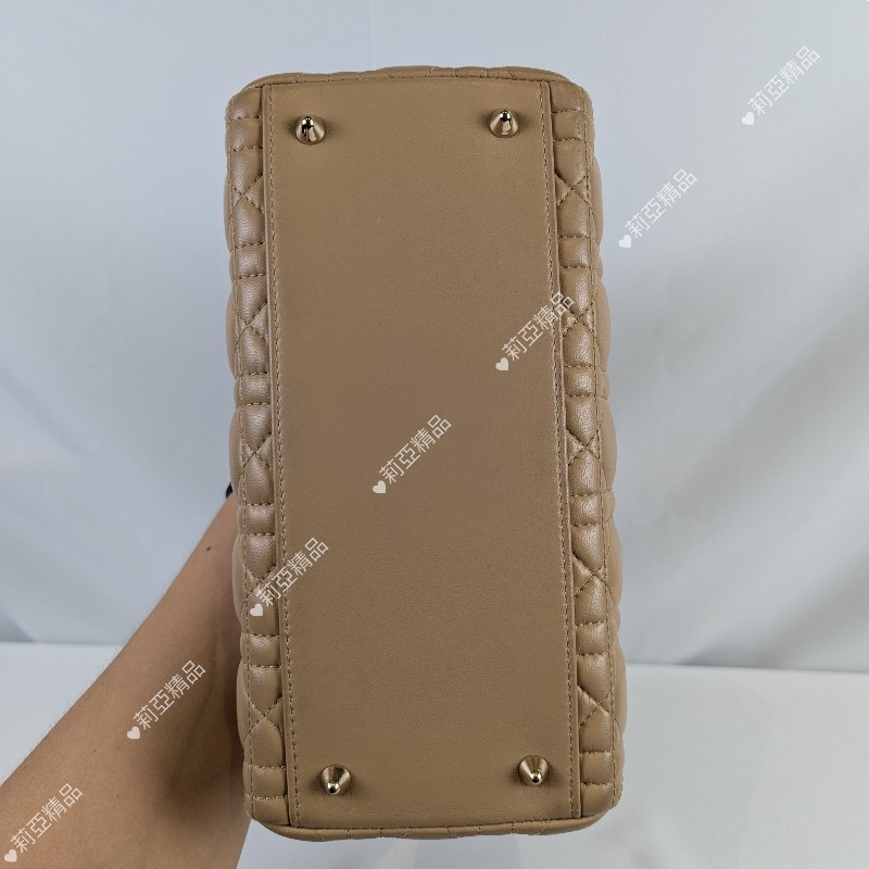 莉亞精品♡Dior 奶茶黛妃包 二手美包-9