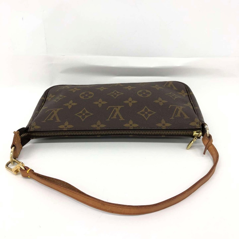 【二手精品】Louis Vuitton Monogram Pochette Accessoires M51980 麻將包 腋下包 經典停產款-17