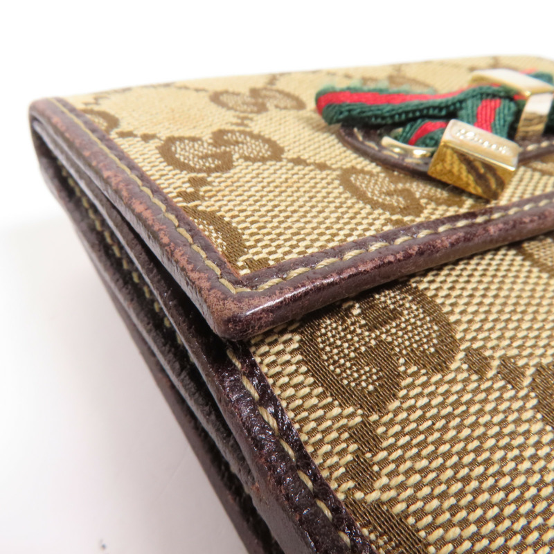 GUCCI 帆布Wallet金扣錢包-9