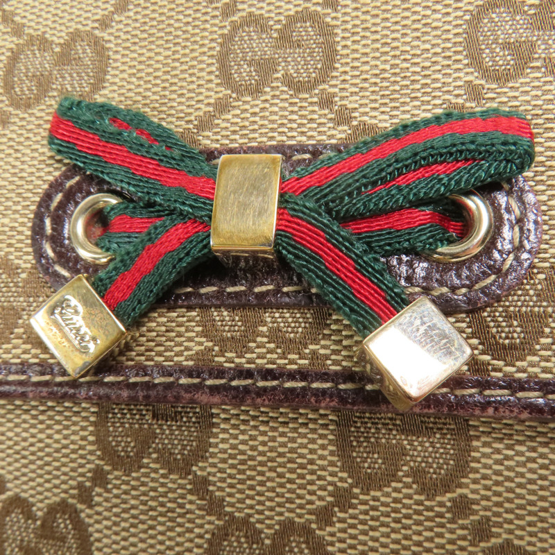 GUCCI 帆布Wallet金扣錢包-11