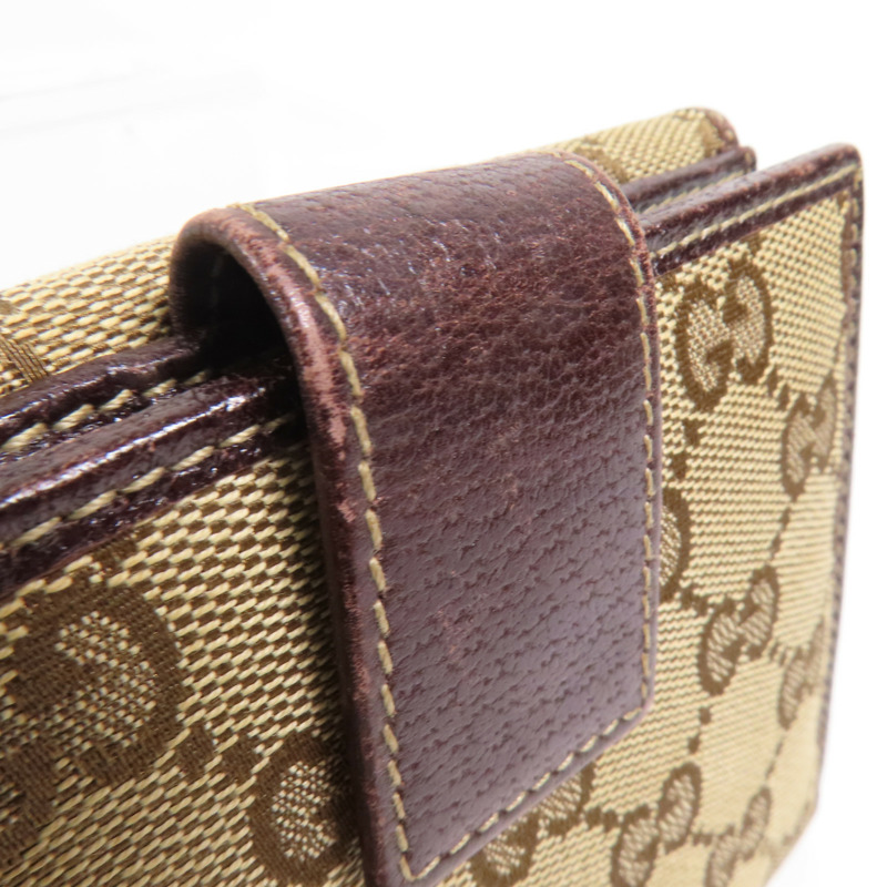 GUCCI 帆布Wallet金扣錢包-12