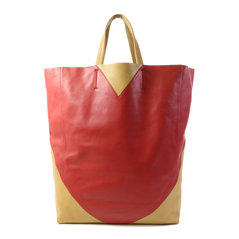 CELINE 羊皮皮革CABAS Tote Bag金扣手挽袋-0