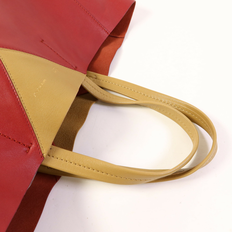 CELINE 羊皮皮革CABAS Tote Bag金扣手挽袋-4