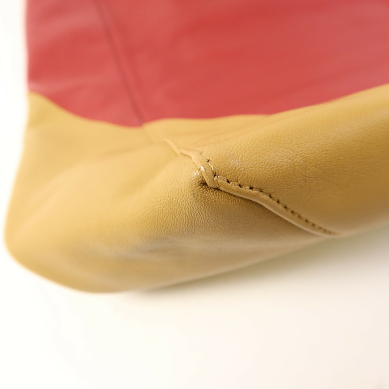 CELINE 羊皮皮革CABAS Tote Bag金扣手挽袋-11