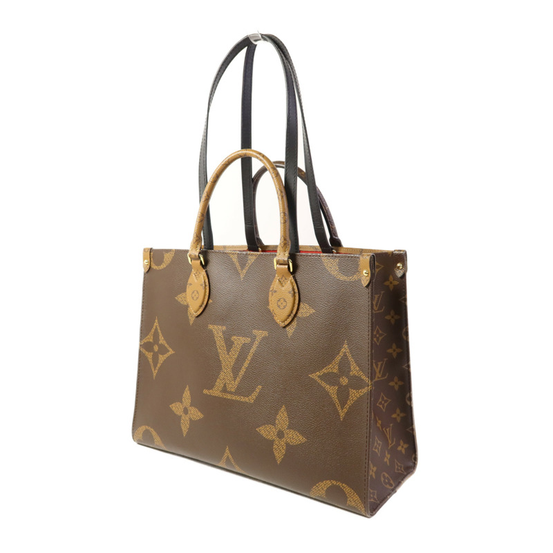 LOUIS VUITTON Monogram Giant On The Go MM金扣手挽肩背兩用袋-2