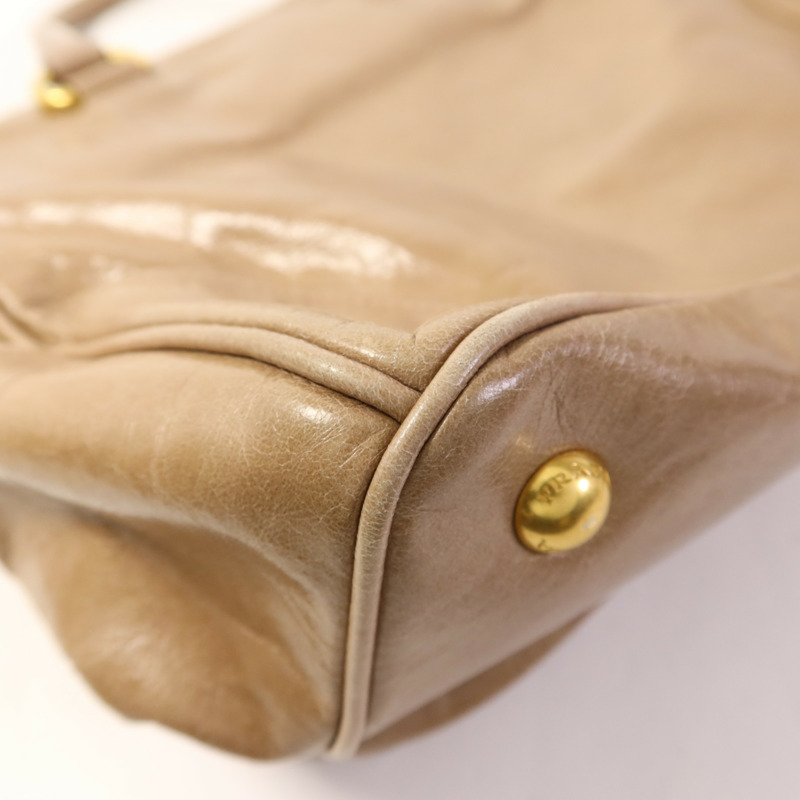 PRADA 牛皮皮革2 Way Shoulder金扣手挽肩背兩用袋-10