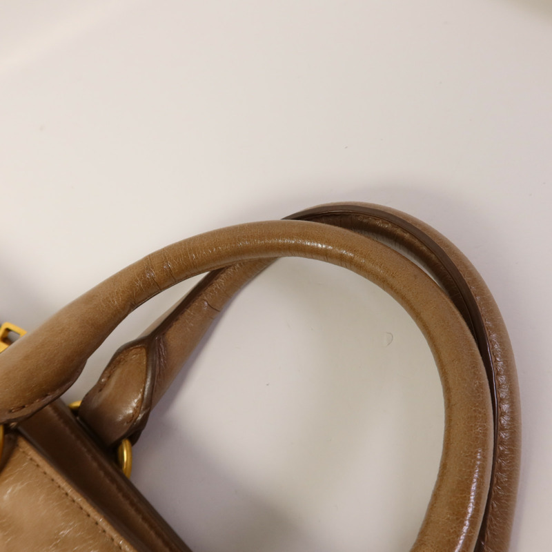 PRADA 牛皮皮革2 Way Shoulder金扣手挽肩背兩用袋-15