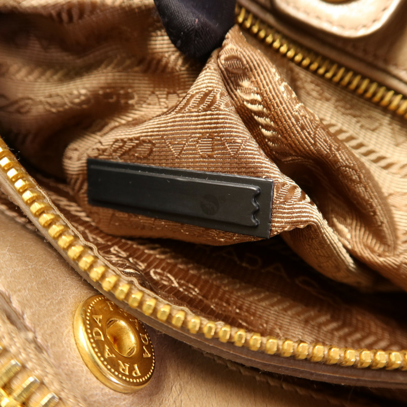 PRADA 牛皮皮革2 Way Shoulder金扣手挽肩背兩用袋-16