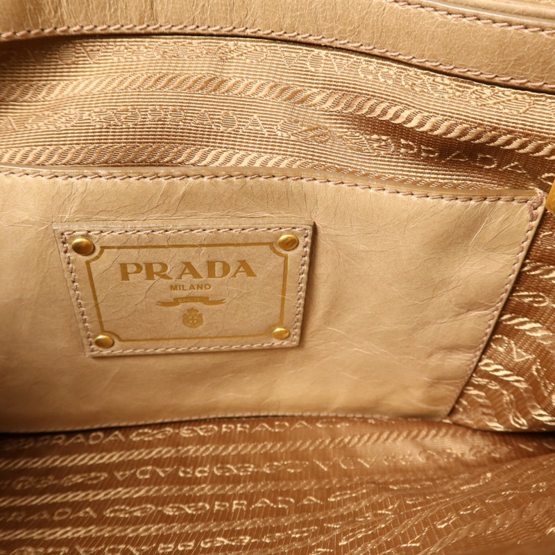 PRADA 牛皮皮革2 Way Shoulder金扣手挽肩背兩用袋-17