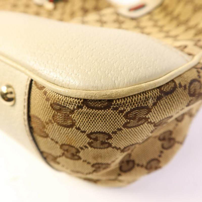 GUCCI 帆布Shoulder Tote金扣肩背袋/手挽袋-9
