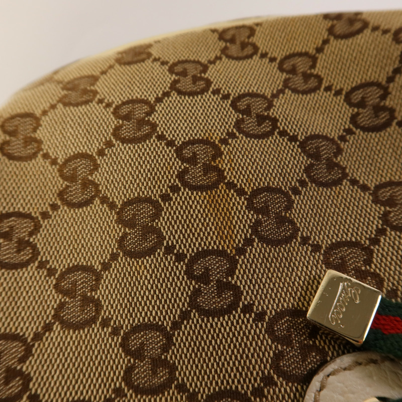 GUCCI 帆布Shoulder Tote金扣肩背袋/手挽袋-16