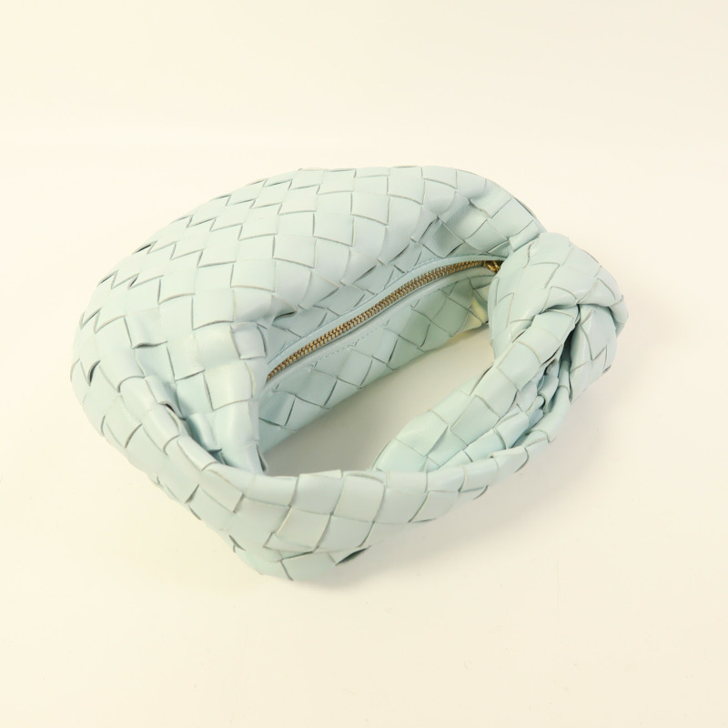 BOTTEGA VENETA 羊皮皮革Jodie金扣手挽袋-7