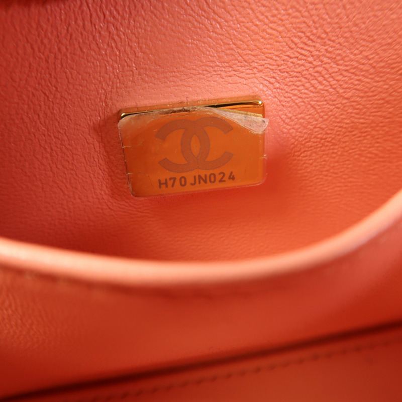 CHANEL 羊皮皮革Vanity Case金扣手挽肩背兩用袋-6