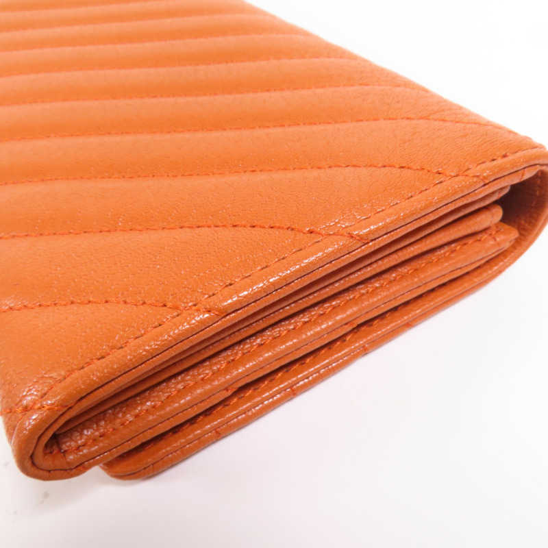 CHANEL 牛皮皮革Long Wallet金扣長錢包-7