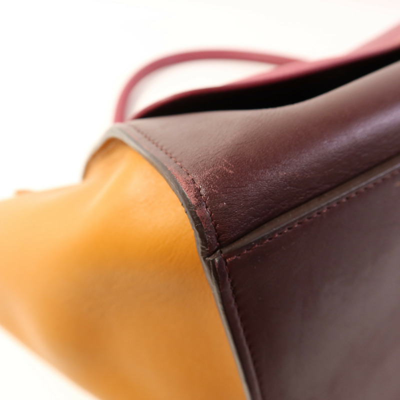 CELINE 牛皮皮革Trapeze金扣手挽肩背兩用袋-11