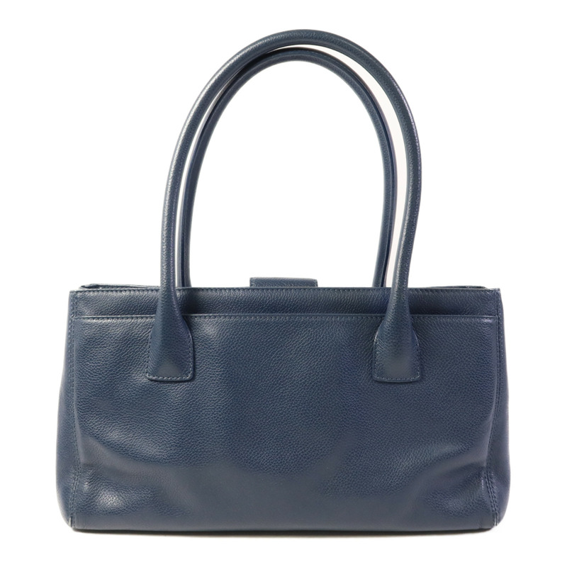 CHANEL 牛皮皮革Shoulder Bag銀扣肩背袋-1