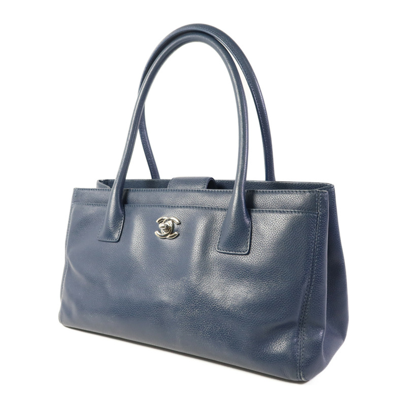 CHANEL 牛皮皮革Shoulder Bag銀扣肩背袋-2