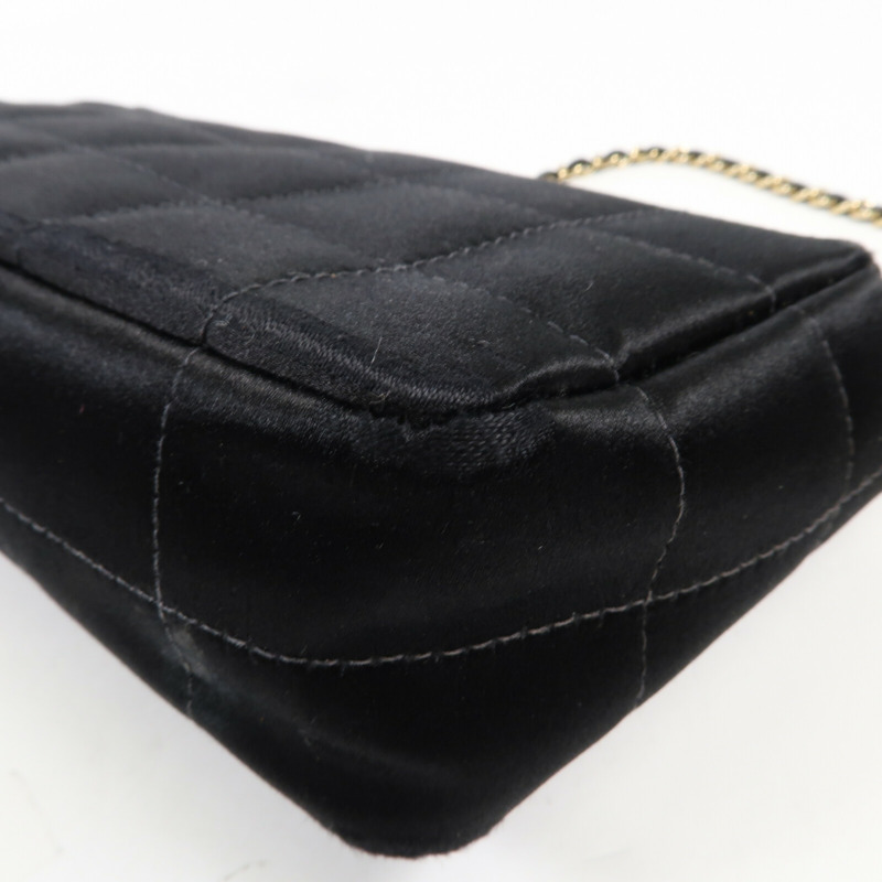 CHANEL 帆布Chain Shoulder金扣鏈帶肩背袋-12