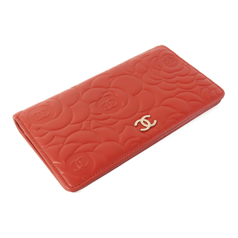CHANEL 羊皮皮革Long Wallet銀扣長錢包-2