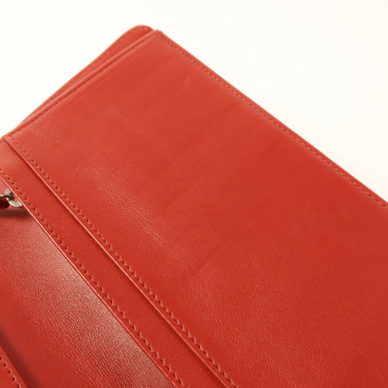 CHANEL 羊皮皮革Long Wallet銀扣長錢包-12