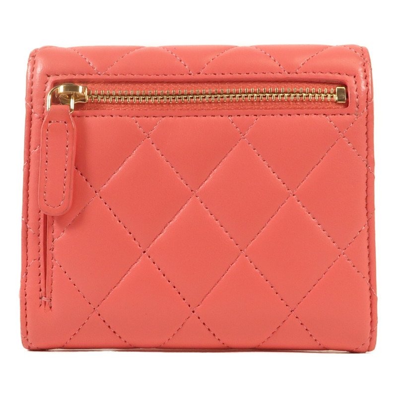 CHANEL 牛皮皮革Wallet金扣錢包-1