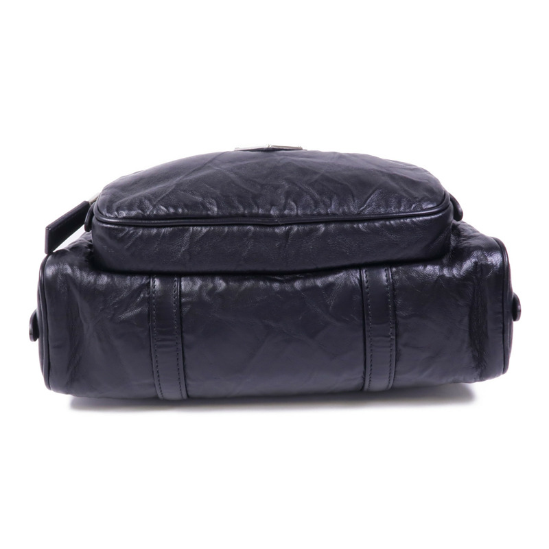 PRADA 牛皮皮革2 Way Shoulder Bag銀扣手挽肩背兩用袋-3