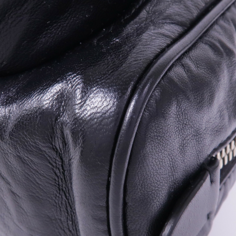 PRADA 牛皮皮革2 Way Shoulder Bag銀扣手挽肩背兩用袋-12