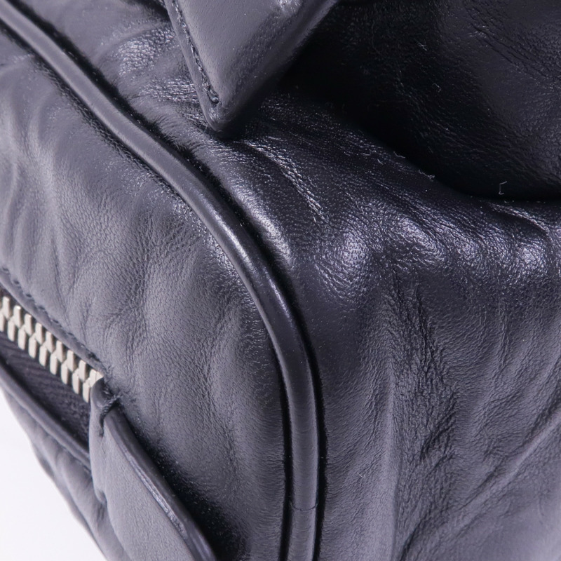 PRADA 牛皮皮革2 Way Shoulder Bag銀扣手挽肩背兩用袋-13