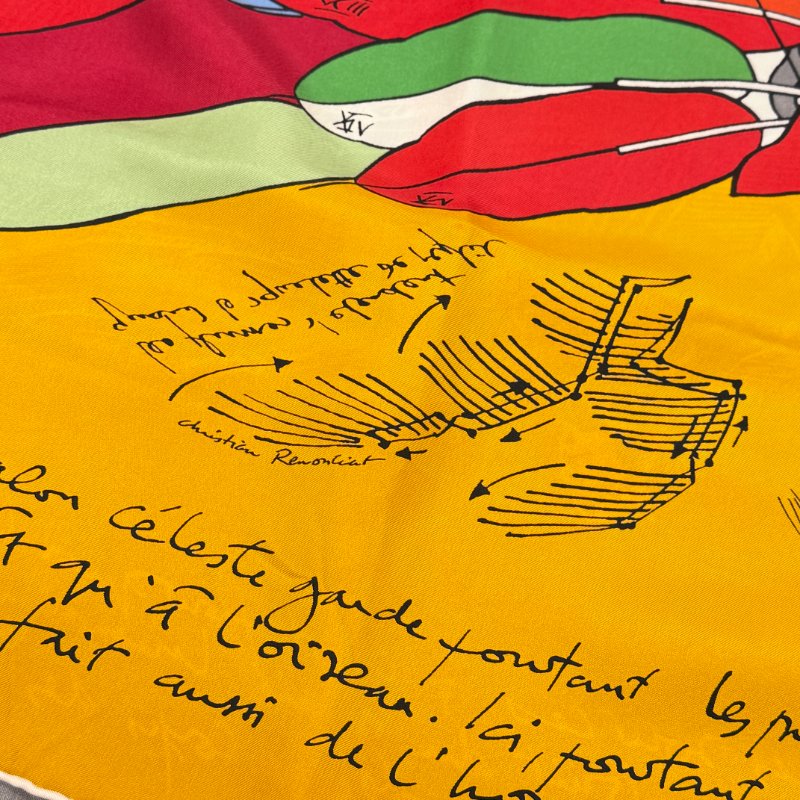 HERMES 愛馬仕 Carré 140 達文西飛馬 披肩 圍巾 方巾-6